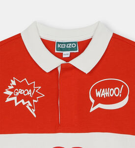 قميص بولو بأكمام قصيرة مقسم بألوان