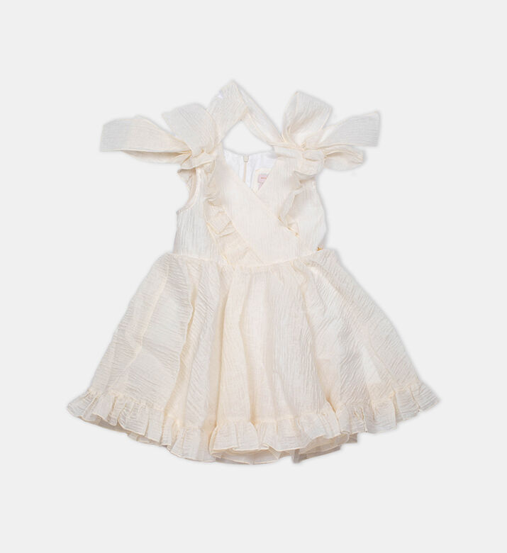 Ruffle Straps Tied Dress