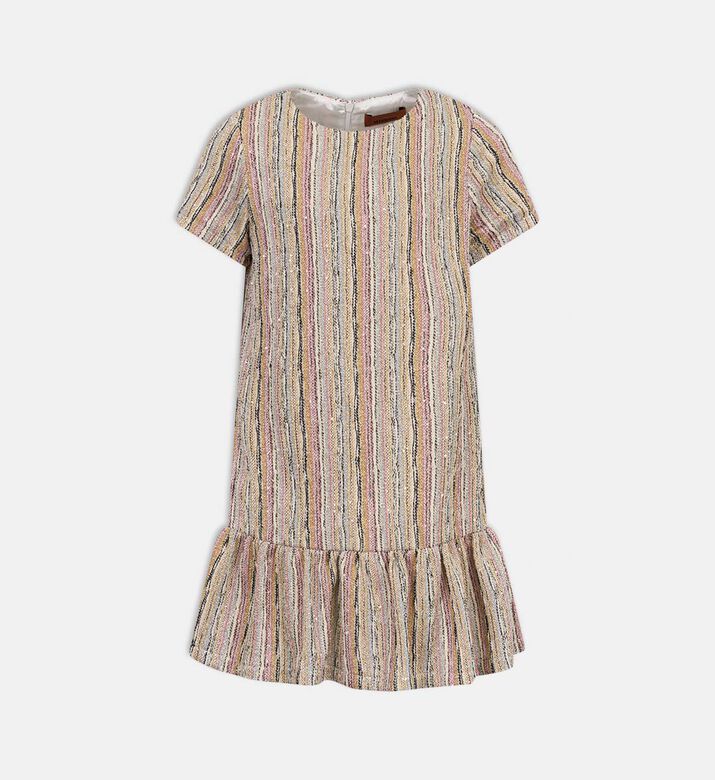 Stripe Shimmering Lurex Knit Dress