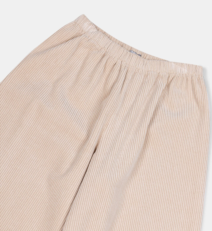 Cotton Wide-leg Corduroy Trousers