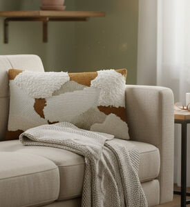 Home Deco and More Cloud Cotton Rectangular Cushion, Packshot View