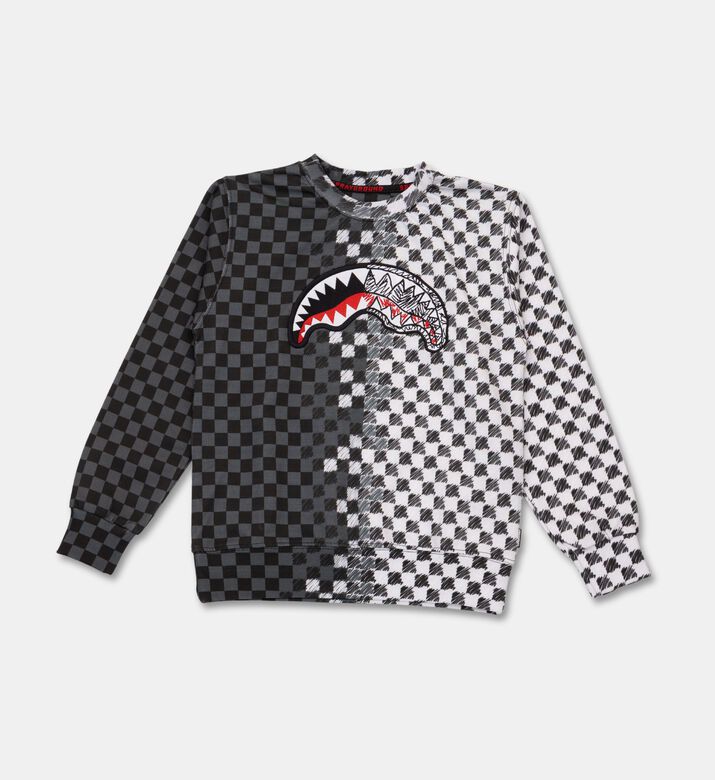 Sprayground Checkered Sketch Regular Sweatshirt, Packshot View