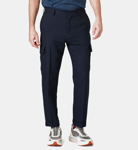 Slim-fit Cargo Wool Trousers