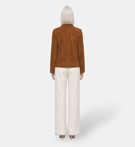 Ba&sh Milas Leather Jacket, Light-brown, S, Model View