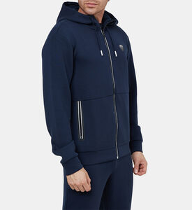 جاكيت بغطاء رأس وسحاب كامل