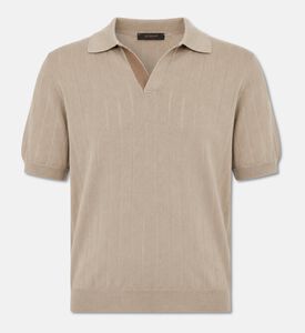 Slowear Rib-knit Short-sleeve Polo Sweater, Packshot View