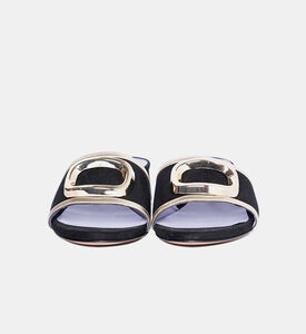 Suede Leather Slide Sandals