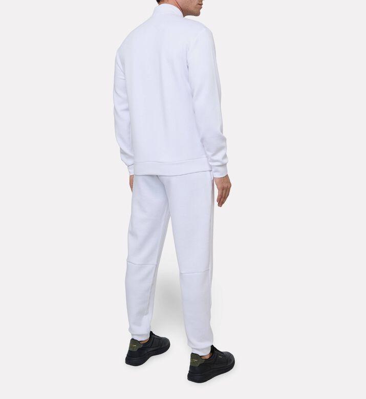 EA7 Zip-fastening Long-sleeve Set, White, L, Model View