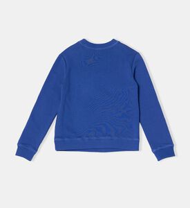 سويت شيرت قطن مطرز بشعار