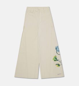 Marni Floral-print Button Closure Wide-leg Pants, Packshot View