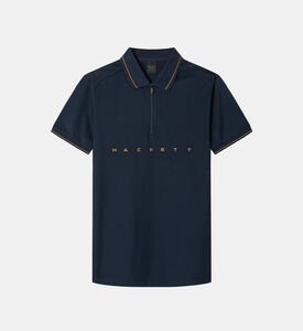 قميص بولو بإغلاق سحاب