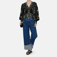 Jacquard Floral Knit Cardigan