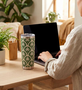 Silsal Palms Stainless Steel Travel Tumbler, Packshot View