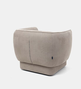 كرسي مون دوّار بذراعين بأرجل ومن معدن