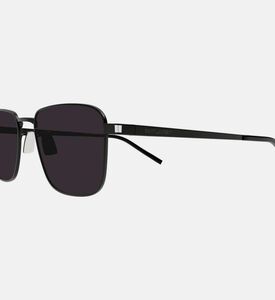 نظارات شمسية بإطار مربع رفيع من الأسيتات 52