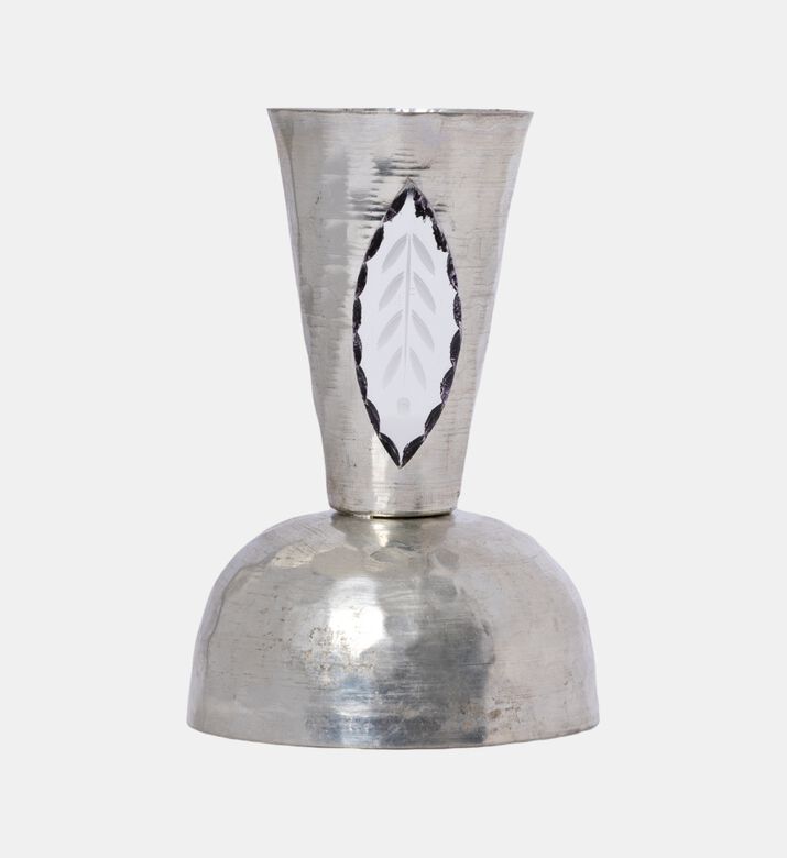 Hammered Metal Stand Platter