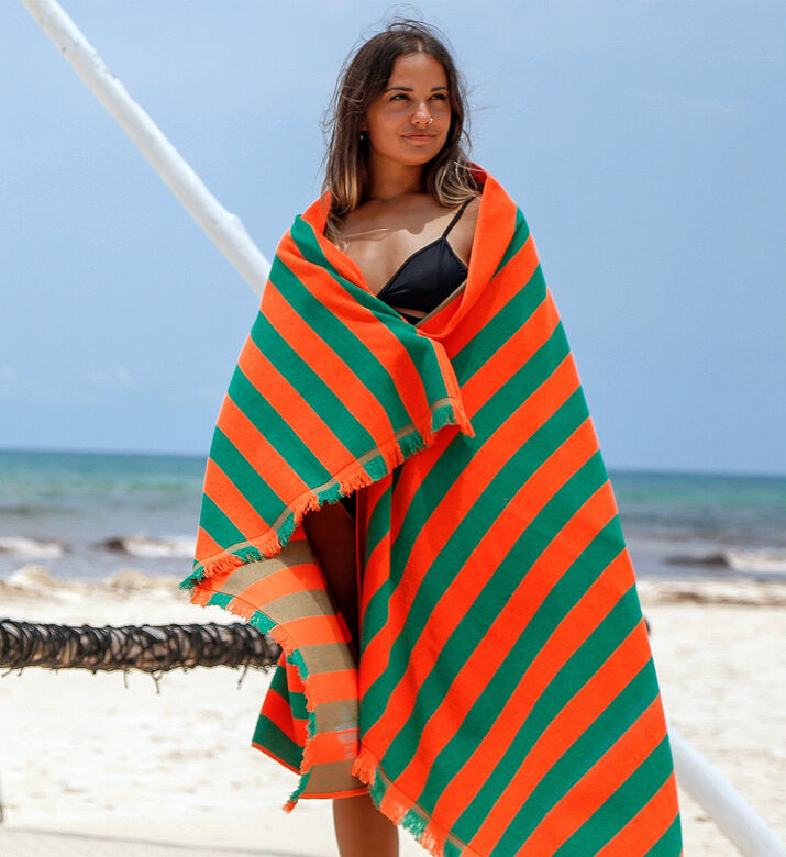 Maris Amber Stripped Beach Towel