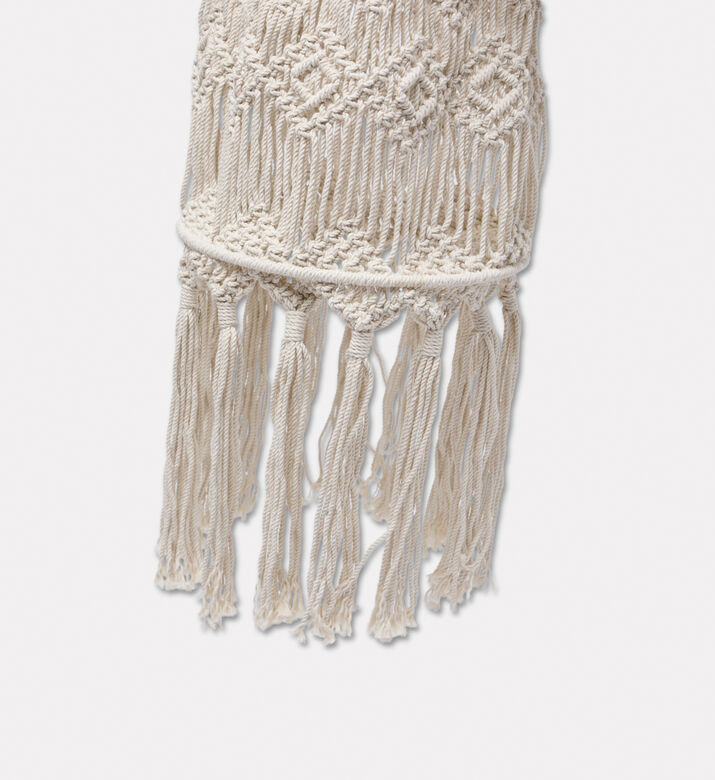Home Deco and More Tala Natural Cotton Macrame Chandelier, Packshot View