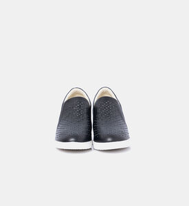 Baldinini Diamond Pattern Slip-on Sneakers, Black, Eu-38, Packshot View