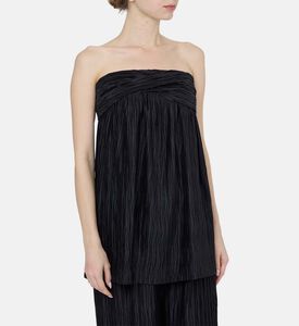 تنورة متوسطة الطول بنقشة مخططة