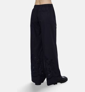 Forte-Forte Flower-embellished Wide-leg Pants, Model View