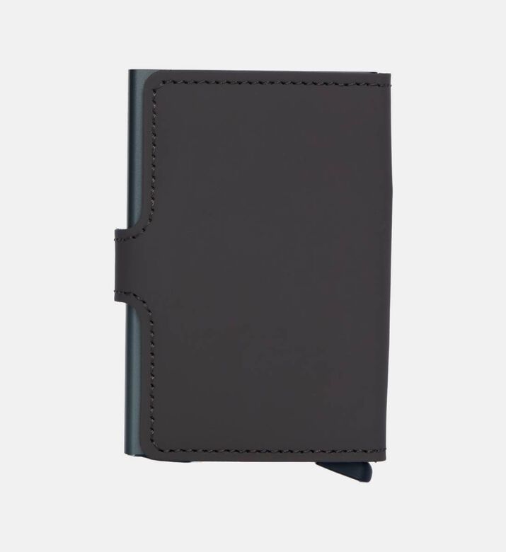 محفظة غير لامعة بلون رمادي