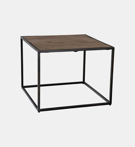 طاولة قهوة خشبية مستديرة من كوادرو