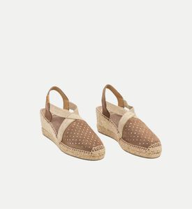 Terra-st Suede Leather Mid-wedge Closed-toe Espadrille