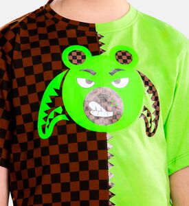 تيشيرت موني بير مقسوم بقصة عادية