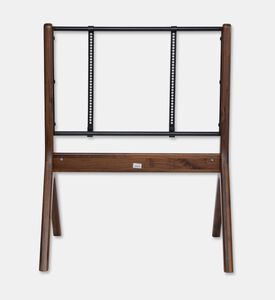 Home Deco and More Davis Wood Lacquered-finish Tv Stand, Walnut, Packshot View