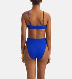 Cable-knit High-rise Bikini Bottoms