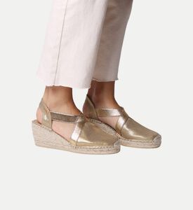 Toni Pons Fabi Silk Mid-wedge Espadrille, Light-gold, Eu-41, Packshot View