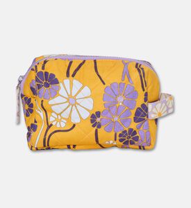 Karma on the Rocks Kiku Mustard Flora-print Small Pouch, Packshot View