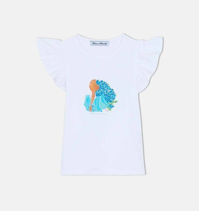 Dolce Vita Ruffled Sleeves T-shirt