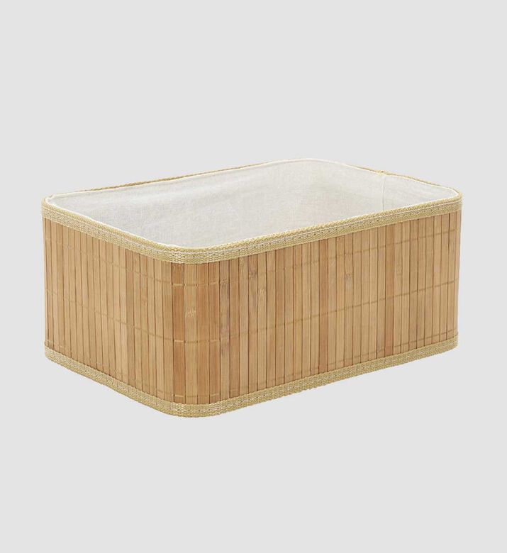 Bamboo Laundry Storage Basket