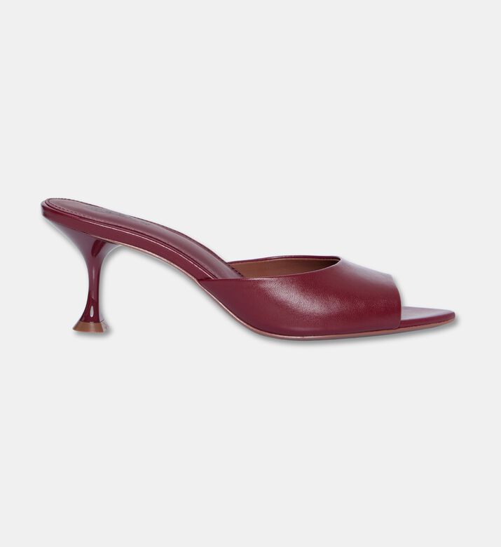Lola Cruiz Amelia Leather Mule Sandals, Burgundy, Eu-41, Packshot View