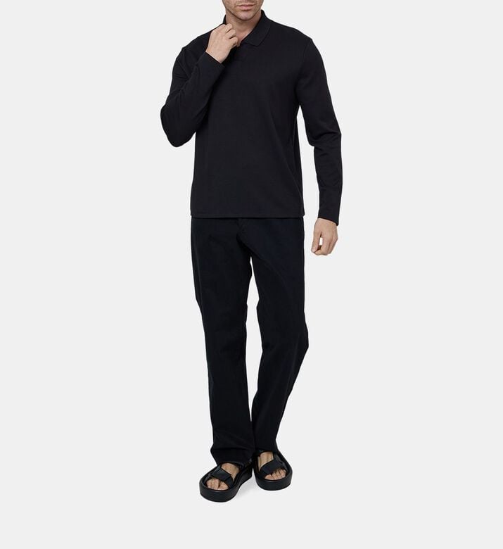 قميص بولو بأكمام طويلة