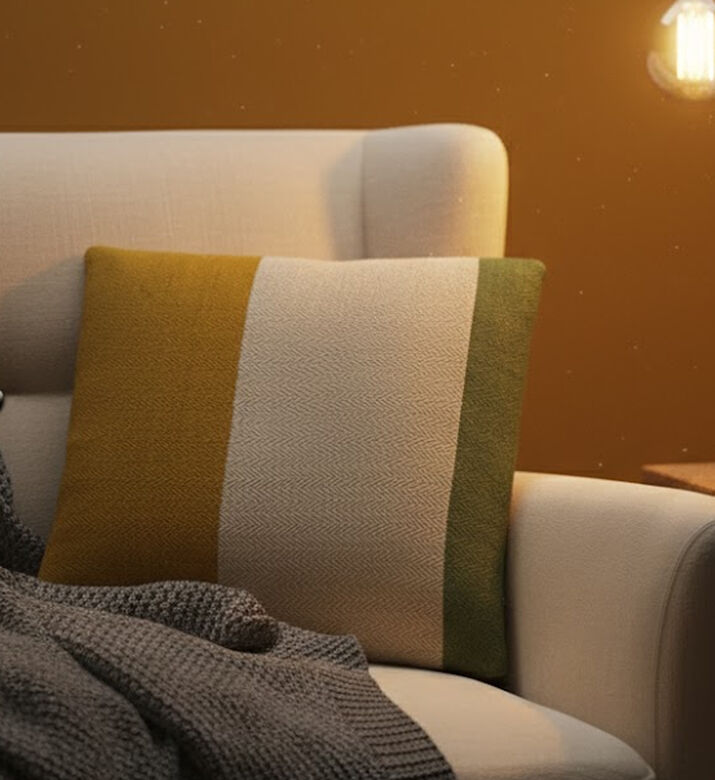 Home Deco and More Walther Printed Knife Edge Pillow, Packshot View