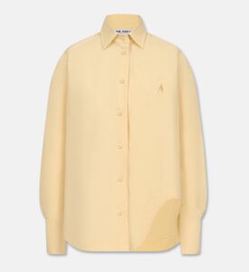 The Attico Diana Poplin Curved Hem Shirt, Packshot View