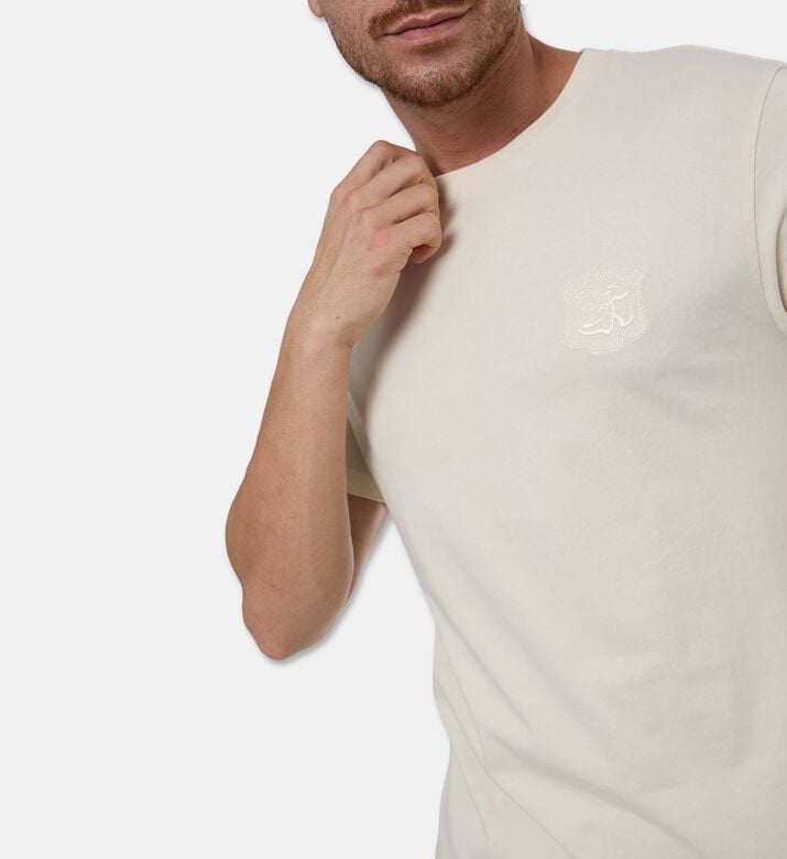 The Kooples Logo-embroidery Short-sleeve T-shirt, Model View