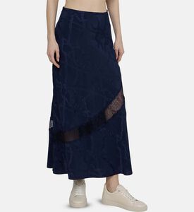 تنورة جايلال دانتيل مزينة بأزهار