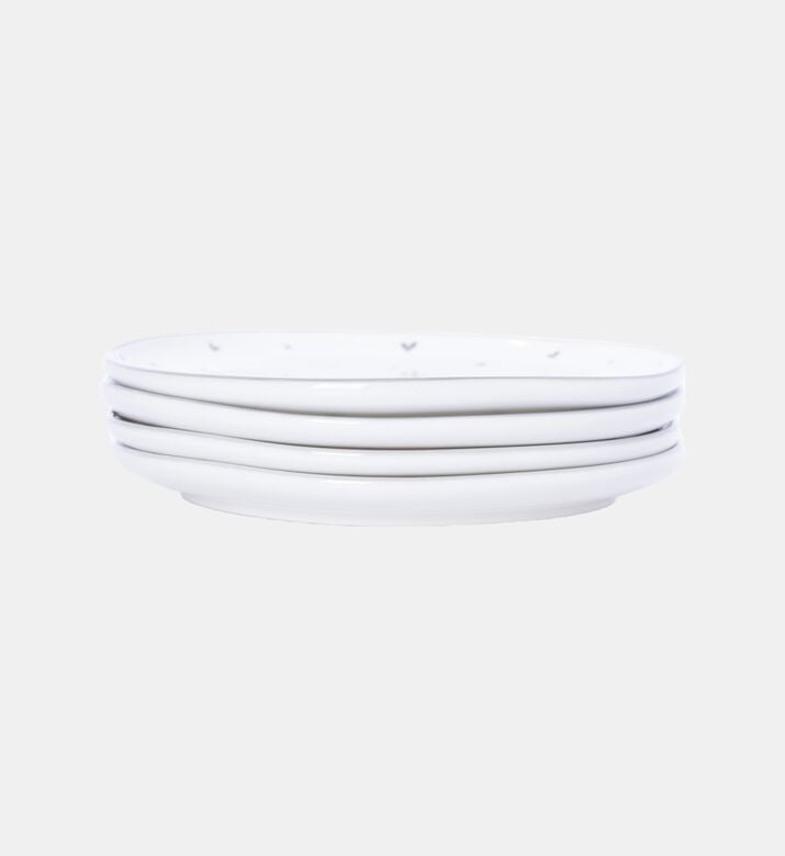 Heart 4-piece Dessert Plate Set