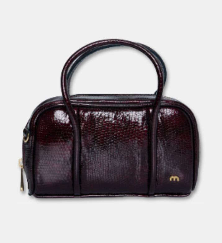 Momoni Mini Textured Leather Top-handle Bag, Packshot View