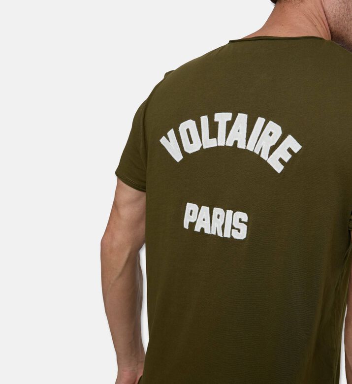 Zadig et Voltaire Monastir Button-placket T-shirt, Model View