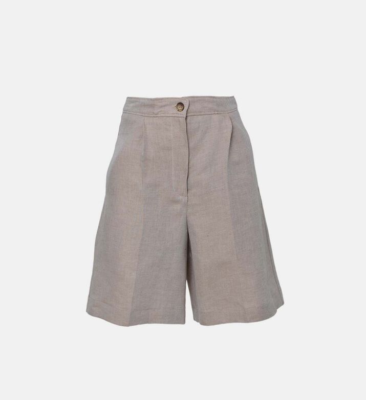 Linen Safari-inspired Shorts