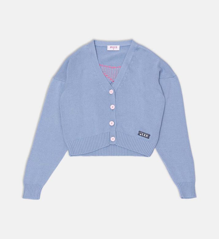 Logo Patch Knitted Cardigan