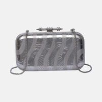 The Sahra Brass Golden Clutch