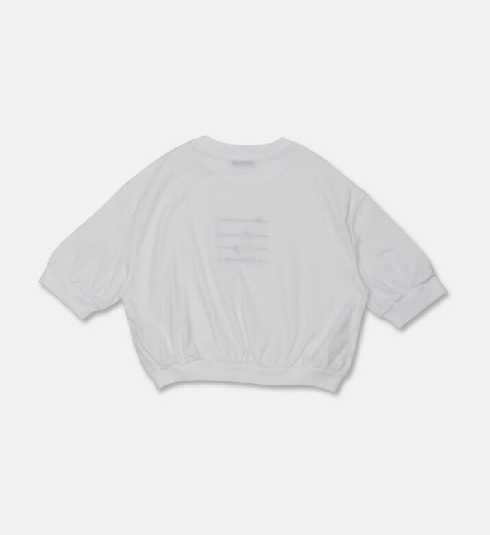 M S G M Logo-print Three-quarter T-shirt, Packshot View