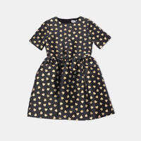 Heart Pattern Short-sleeve Dress