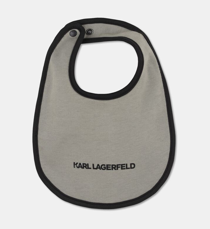 Karl Lagerfeld Logo-trim Sleepsuit, Bib  Beanie Set, Packshot View